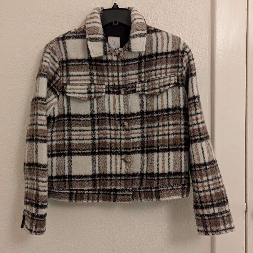 Joie Plaid Shirt Jacket